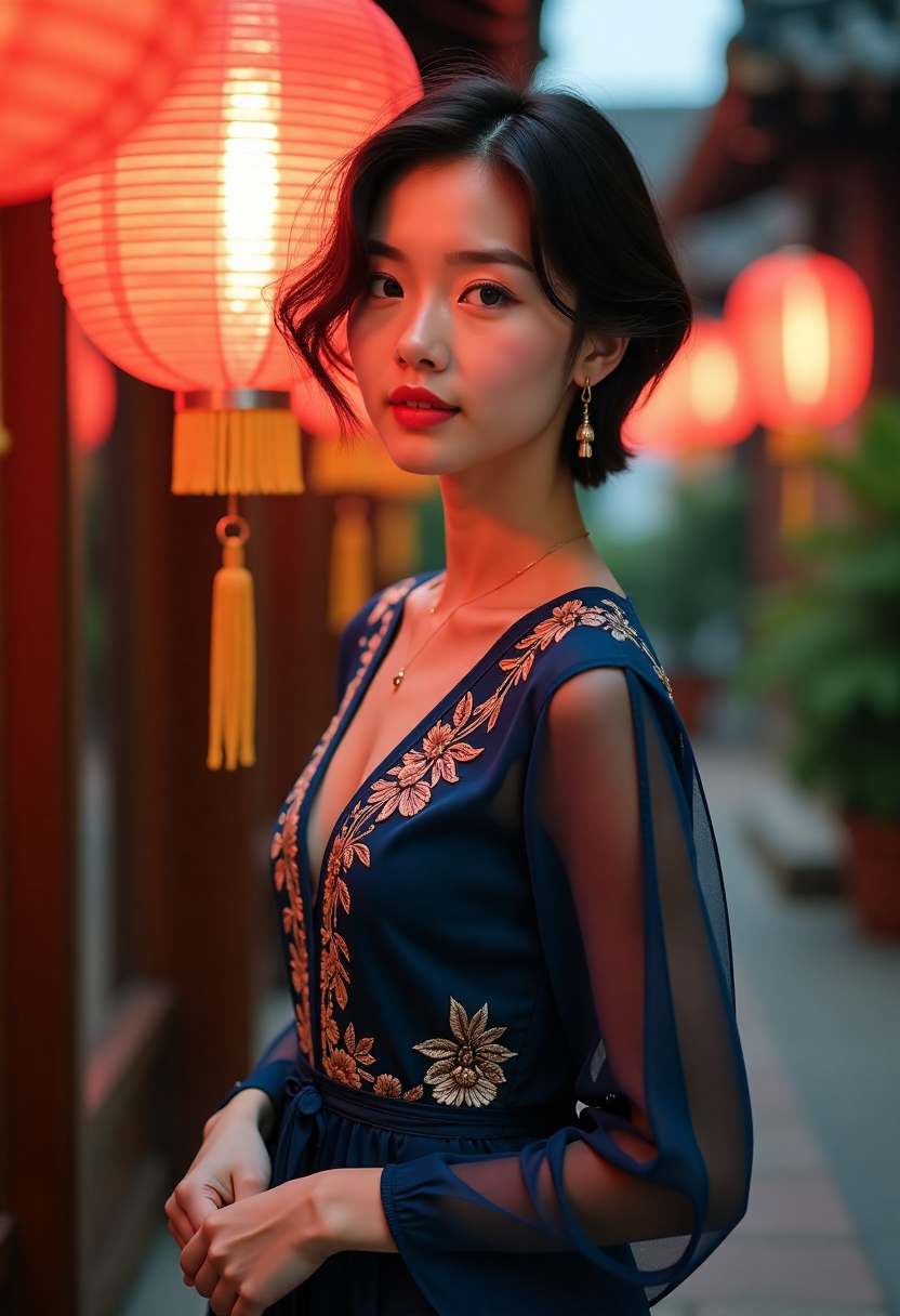 子上母下竖版海报